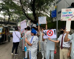  Rally conducted by CMCA of Std VIII Students - Say No To Crackers